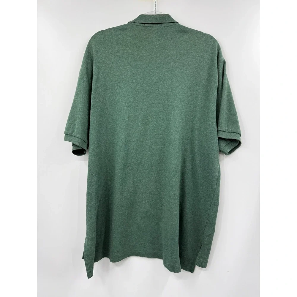 Polo Ralph Lauren Mens XL Green Heather Short Sleeve Cotton Polo Shirt